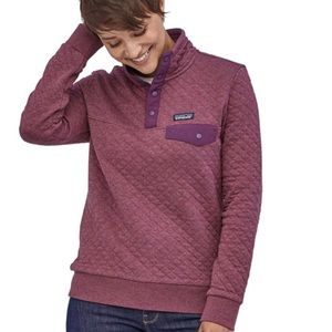 Patagonia Purple Quilted Sweatshirt
